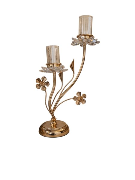 Vista principal Candelabro Decorativo Metal Vidrio