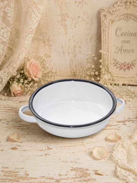 Vista principal Paila Hierro Enlozado 16 cm