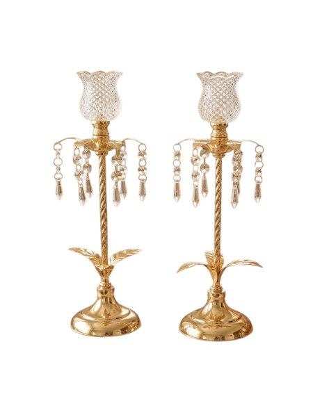Vista principal Candelabro Decorativo 2 unds  37x10 cm