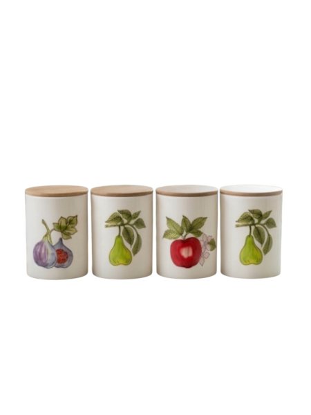 Vista principal Set 4 Frascos Especieros Cerámica 200 ml