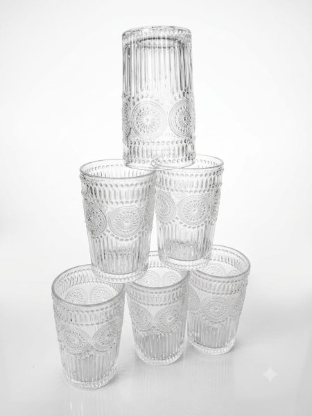 Vista adicional Set 6 Vasos Alto 370 cc