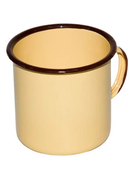 Vista adicional Jarro Enlozado 1 Lt. Condor 12x12cm/s.o.s.cocina Crema Con Borde Marrón